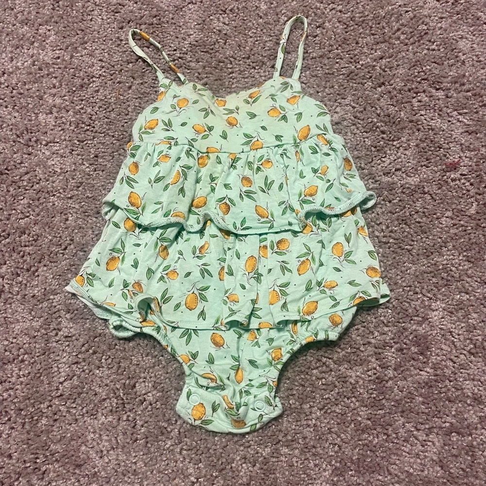 Posh Peanut Ruffled Bubble Romper 12-18 months